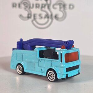 Vintage 2002 McD Matchbox Snorkel Fire Truck Blue Happy Meal